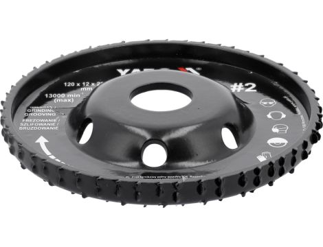 YATO - FREZ TARNIK PEŁNY WYPUKŁY 120X12 NR2 - YT-59183 - 3