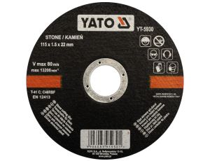YATO - TARCZA DO CIĘCIA KAMIENIA 115x1,5x22 - YT-5930