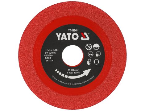 YATO - TARCZA DIAMENTOWA 115MM X 22,23MM - YT-59940