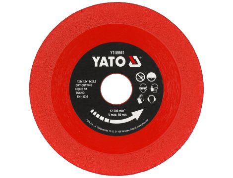 YATO - TARCZA DIAMENTOWA 125MM X 22,23MM - YT-59941