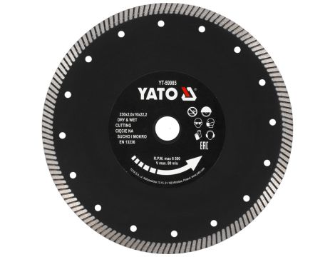 YATO - TARCZA DIAMENTOWA TURBO 230MM DO GRESU - YT-59985