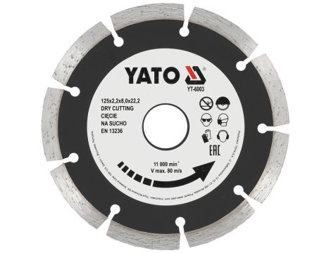 YATO - TARCZA DIAMENTOWA "SEGMENT" - HS 125MM - YT-6003