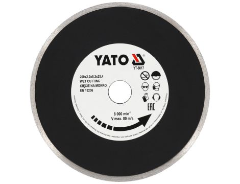 YATO - TARCZA DIAMENTOWA PEŁNA - EN 200MM - YT-6017