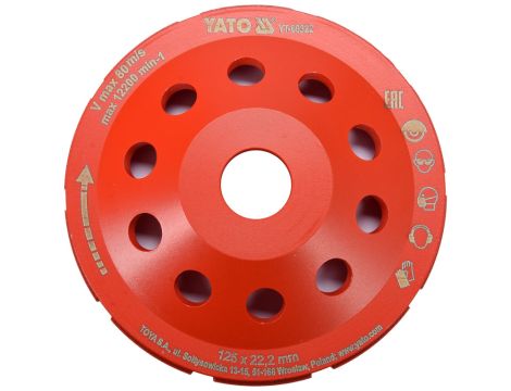 YATO - DIAMENTOWA TARCZA SZLIFIERSKA 125MM - YT-60322