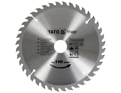 YATO - TARCZA WIDIOWA 210X40TX30MM - YT-6067