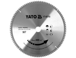 YATO - TARCZA WIDIOWA DO DREWNA 315X96TX30MM - YT-60795