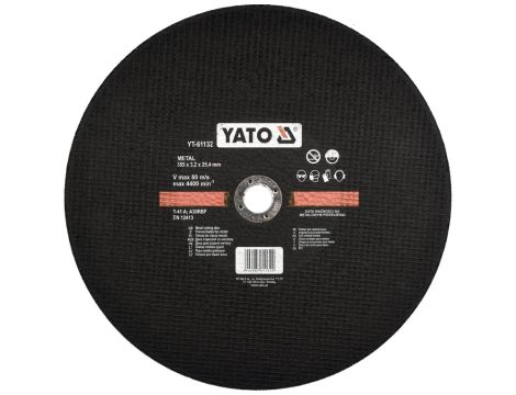 YATO - TARCZA DO CIĘCIA METALU 355x3,2x25,4MM - YT-61132
