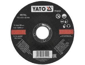 YATO - TARCZA WYP. DO SZLIF. METALU 115x6,0 - YT-6121
