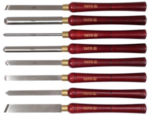 YATO - NOŻE DO TOCZENIA DREWNA KPL.8 SZT - YT-62780