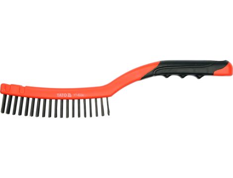 YATO - SZCZOTKA DRUCIANA PLASTIK. RĄCZKA 3-RZĘD - YT-6330