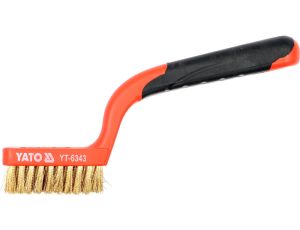 YATO - SZCZOTKA DRUCIANA 3-RZĘDY PLAST. RĄCZKA - YT-6343