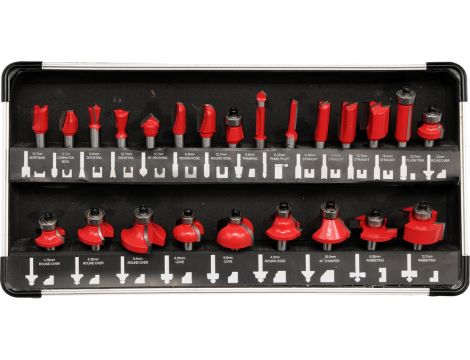 YATO - ZESTAW FREZÓW DO DREWNA 24CZĘŚCI - YT-6801