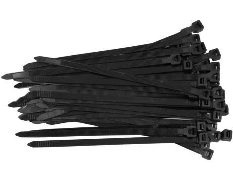 YATO - OPASKI PLASTIKOWE 200X7,6 50SZT. CZARNE - YT-70650