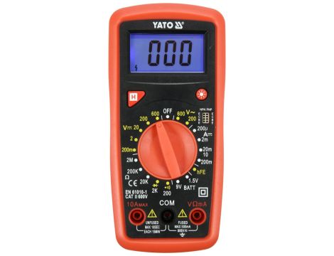YATO - WIELOFUNKCYJNY MIERNIK CYFROWY - YT-73081