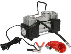 YATO - KOMPRESOR SAMOCHODOWY Z LAMPĄ LED 250W - YT-73462
