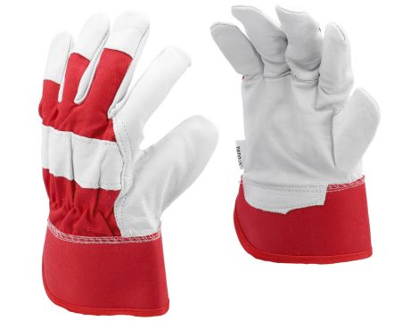 YATO - RĘKAWICE BUDOWLANE KOZIA SKÓRA R. 9 - YT-746402