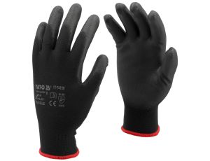 YATO - RĘKAWICE ROBOCZE NYLON/PU CZARNE 8 - YT-74728