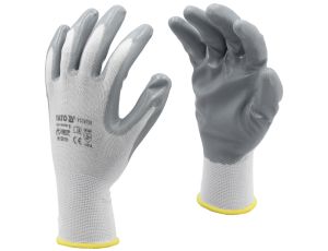 YATO - RĘKAWICE ROBOCZE NYLON/NITR. BIAŁE 9 - YT-74739