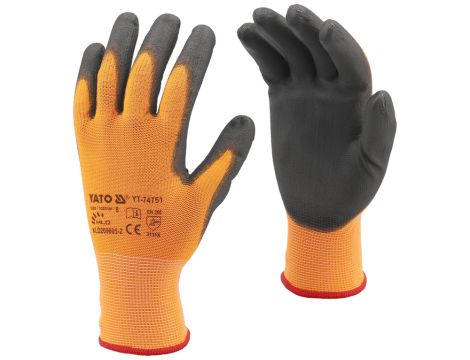YATO - RĘKAWICE OCHR. Z OBSŁ. SMART. PU R. 9 - YT-74752