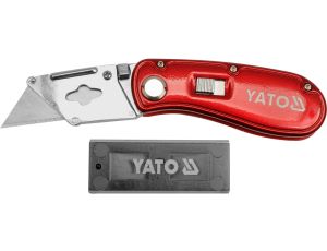 YATO - NÓŻ SKŁADANY Z BLOKADĄ 150MM+OSTRZA WYM - YT-7534