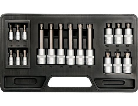 YATO - KLUCZE TRZPIENIOWE 18CZ. TORX T10-T60mm - YT-7751