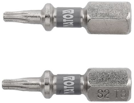 YATO - BITY 1/4"X25 MM T8 2 SZT Ni - YT-78010