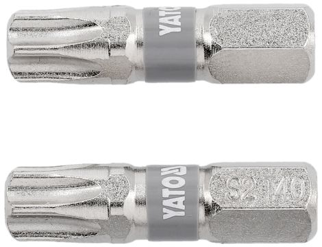 YATO - BITY 1/4"X25 MM T40 2 SZT Ni - YT-78016