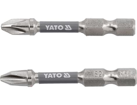 YATO - BITY 1/4"X50 MM PH2 2 SZT Ni - YT-78021
