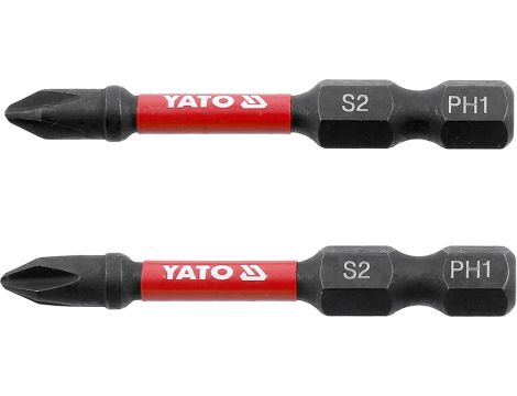 YATO - BITY UDAROWE 1/4"X50 MM PH1 2 SZT - YT-78040