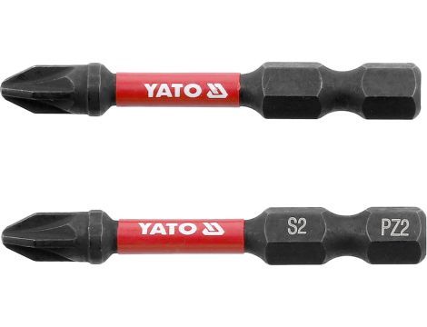 YATO - BITY UDAROWE 1/4"X50 MM PZ2 2 SZT - YT-78044