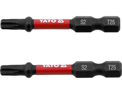 YATO - BITY UDAROWE 1/4"X50 MM T25 2 SZT - YT-78054