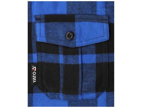 YATO - KOSZULA FLANELOWA NIEBIESKA R. 2XL - YT-78810 - 3
