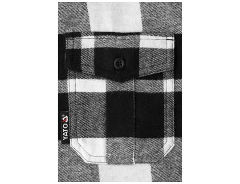 YATO - KOSZULA FLANELOWA BIAŁA R. XL - YT-78815 - 3
