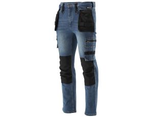 YATO - SPODNIE STRETCH JEANS DARK BLUE R. S - YT-79050