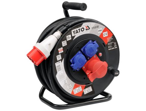 YATO - PRZEDŁUŻACZ BĘBNOWY SIŁOWY 25M, 3G 2,5MM - YT-8120