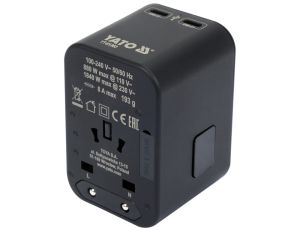 YATO - ADAPTER PODRÓŻNY UNIW. USB, USB-C 65W - YT-81303