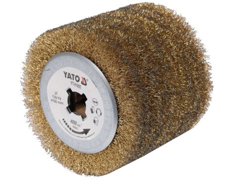 YATO - SZCZOTKA DO SATYNIARKI (DRUT) 120X100X19 - YT-81955
