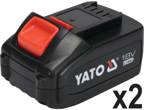 YATO - SZLIFIERKA KĄTOWA 18V 2 AKUMULATORY - YT-82828 - 4