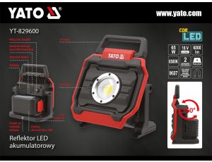 YATO - REFLEKTOR 18V 6000LM IPX4 - YT-829600 - image 2