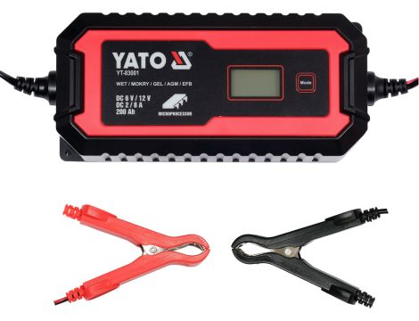 YATO - PROSTOWNIK ELEKTRONICZNY 6V/2A, 12V/8A - YT-83001