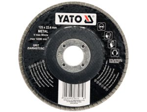 YATO - ŚCIERNICA LISTKOWA PŁASKA 125mm P40 - YT-83272