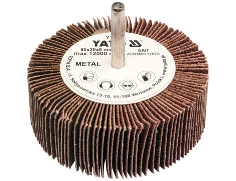 YATO - ŚCIERNICA LISTKOWA TRZPIEN. 80x30x6 P150 - YT-83376