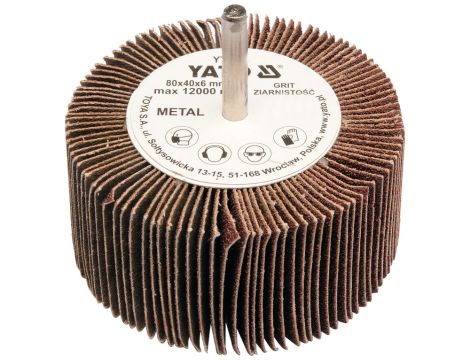 YATO - ŚCIERNICA LISTKOWA TRZPIEN. 80x40x6 P100 - YT-83384