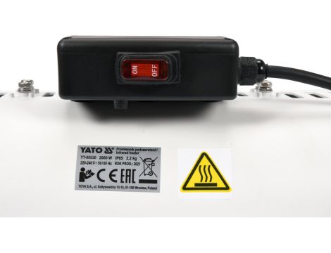 YATO - PROMIENNIK PODCZERWIENI 2000W LOW GLARE - YT-99536 - 4