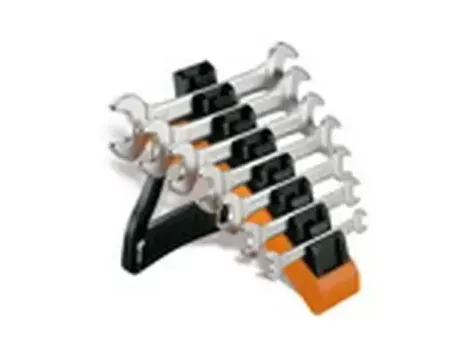 BETA - Komplet kluczy płaskich dwustronnych 55 6-19mm 7 sztuk w uchwycie z tworzywa sztucznego - 55/SP7