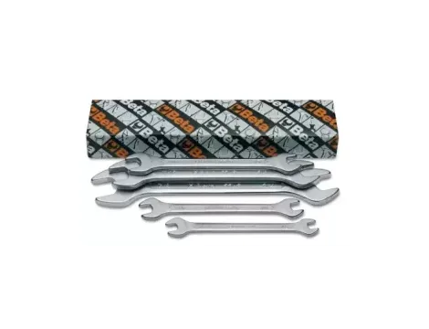 BETA - Komplet kluczy płaskich dwustronnych calowych 55AS 1/4-1,1/4",12" sztuk w kartonie - 55AS/12