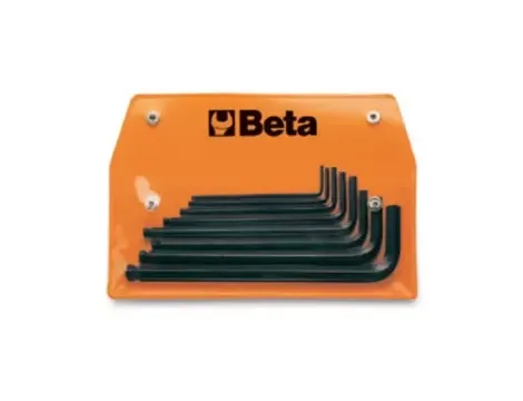 BETA - Komplet kluczy trzpieniowych kątowych sześciokątnych calowych 96BP "3/32"- 3/8 8 sztuk... - 96BP-AS/8