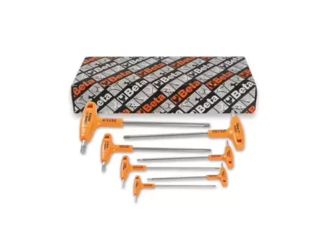 BETA - Komplet kluczy trzpieniowych kątowych sześciokątnych z rękojeścią 96TINOX/AS 3/32-3/8"... - 96TINOX-AS/S7