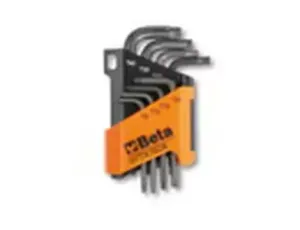 BETA - Komplet kluczy trzpieniowych kątowych profil torx 97TX t9 - t40 8 sztuk w uchwycie z... - 97TX/SC8