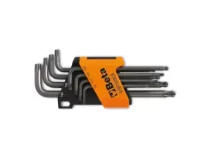 BETA - Komplet kluczy trzpieniowych kątowych profil torx z kulistą końcówką 97BTX t9 - t40 8... - 97BTX/SC8